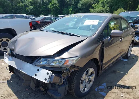 2015 Honda Civic Lx from USA, damaged, VIN 2HGFB2F55FH510370